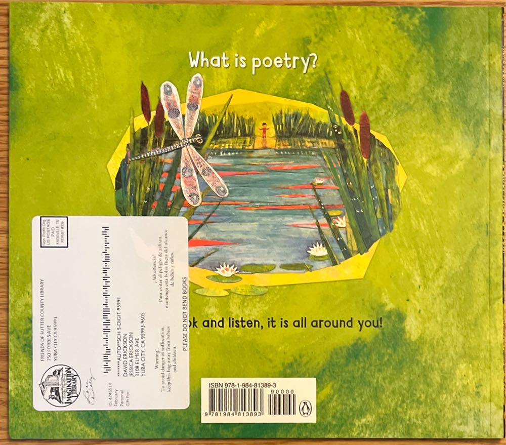 Daniel Finds a Poem - Micha Archer book collectible [Barcode 9781984813893] - Main Image 3