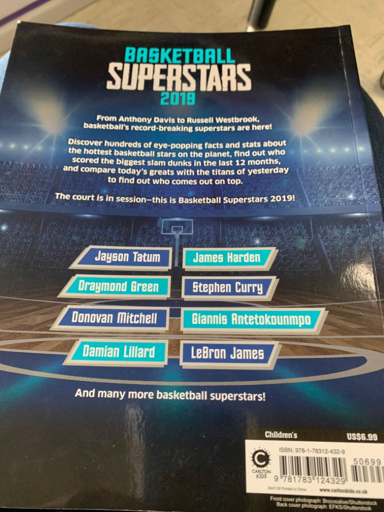 Basketball Superstars 2019 - Jon Richards book collectible [Barcode 9781783124329] - Main Image 2