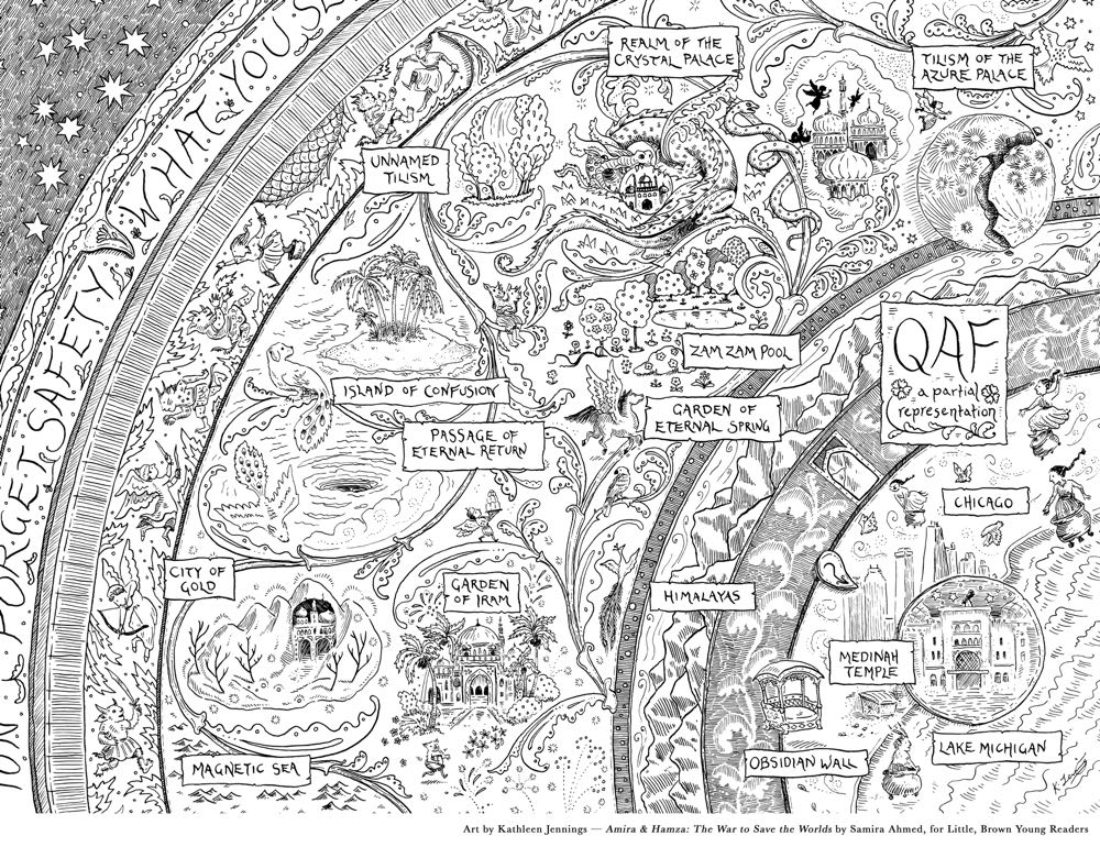 Amira and Hamza: The War to Save the Worlds - Samira Ahmed (Little, Brown and Company - Hardcover) book collectible [Barcode 9780316540469] - Main Image 2