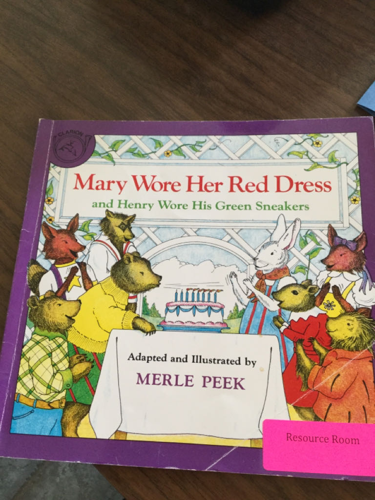 Mary Wore Her Red Dress and Henry Wore His Green Sneakers