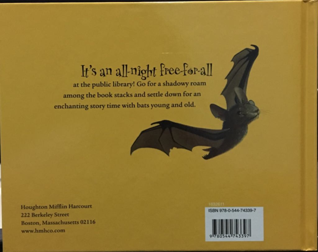 Box Of Bats Bats At The Library - Brian Lies (Houghton Mifflin Harcourt Publishing Company - Hardcover) book collectible [Barcode 9780544743397] - Main Image 2