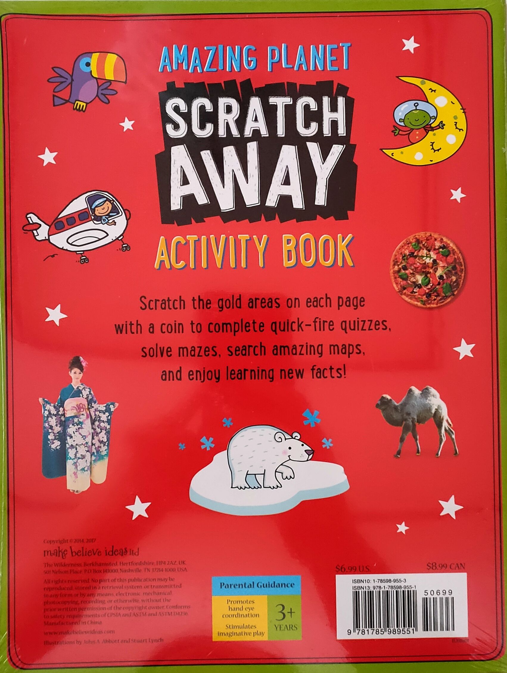 Amazing Planet Scratch Away Activity Book - Stuart Lynch (Make Believe Ideas Ltd - Paperback) book collectible [Barcode 9781785989551] - Main Image 2