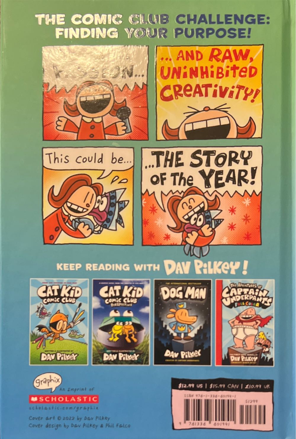 Cat Kid Comic Club #3: On Purpose - Dav Pilkey (Graphix - Hardcover) book collectible [Barcode 9781338801941] - Main Image 3