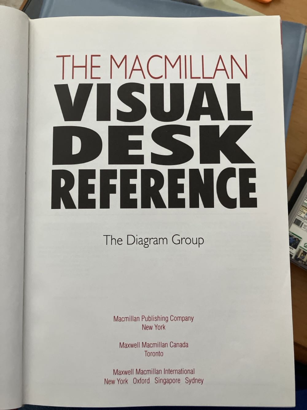 The Macmillan visual desk reference