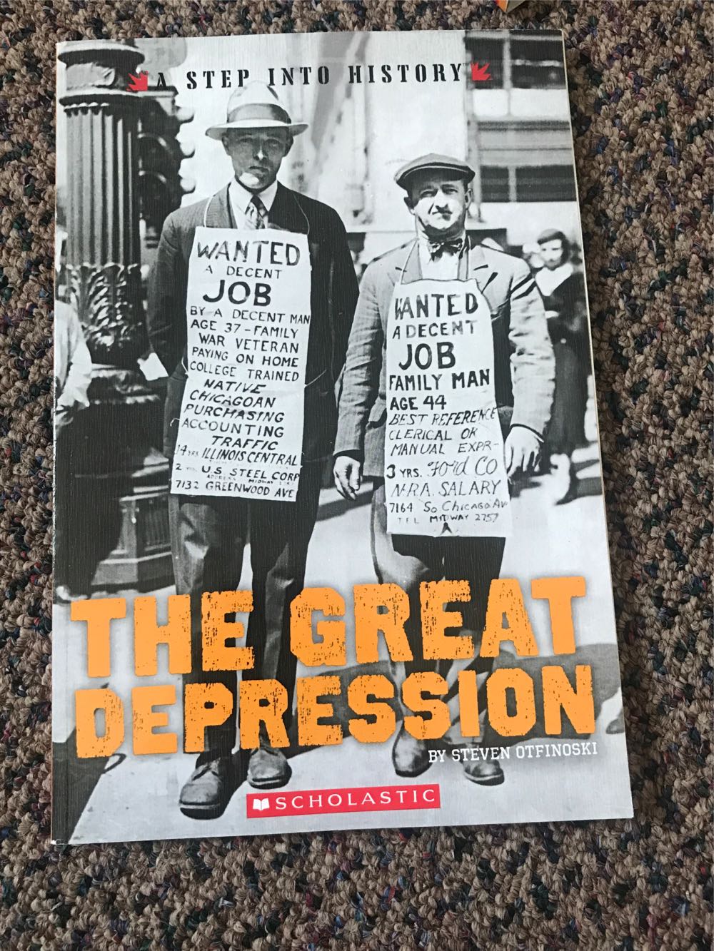 A Step Into History: The Great Depression