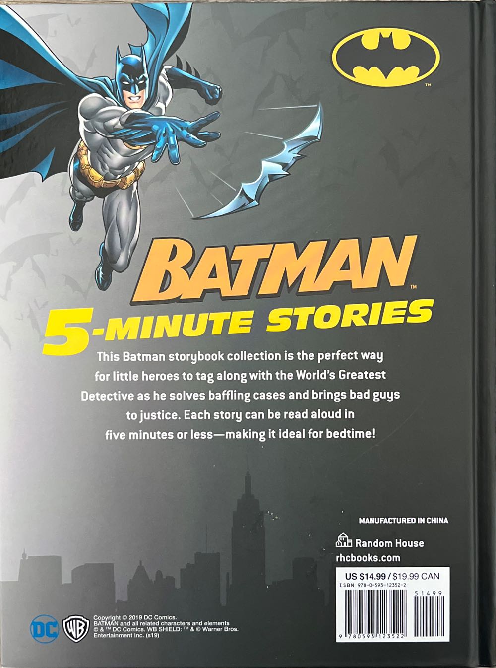 Batman 5-Minute Stories (DC Batman) - DC Comics (Random House Children’s Books - Hardcover) book collectible [Barcode 9780593123522] - Main Image 3