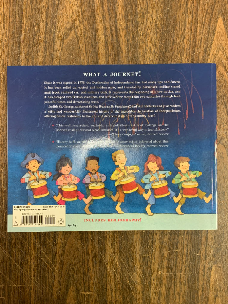 The Journey of the One and Only Declaration of Independence - Judith St. George (Puffin) book collectible [Barcode 9780147511645] - Main Image 2