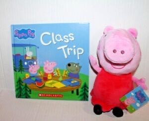 Kohls Cares Peppa Pig ”class Trip” Hardcover Book & Plush Stuffed Animal Toy New