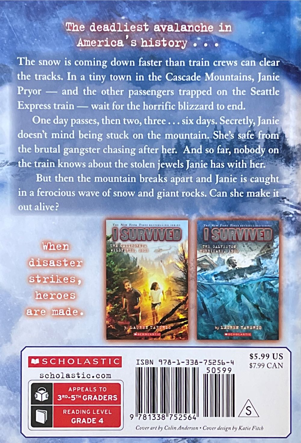 I Survived The Wellington Avalanche, 1910 - Lauren Tarshis (Scholastic Incorporated - Paperback) book collectible [Barcode 9781338752564] - Main Image 2