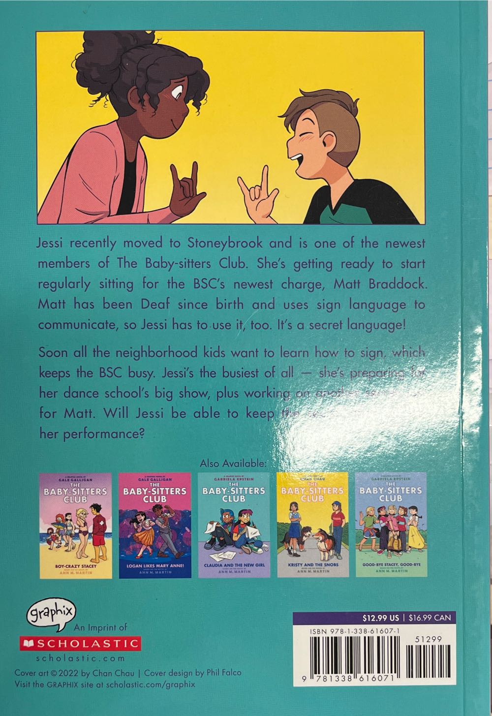 The Baby-Sitters Club Graphic #12: Jessi’s Secret Language - Ann M. Martin (Graphix) book collectible [Barcode 9781338616071] - Main Image 2