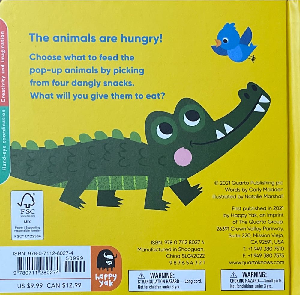 Hungry Animals - Carly Madden (Happy Yak - Board Book) book collectible [Barcode 9780711280274] - Main Image 2