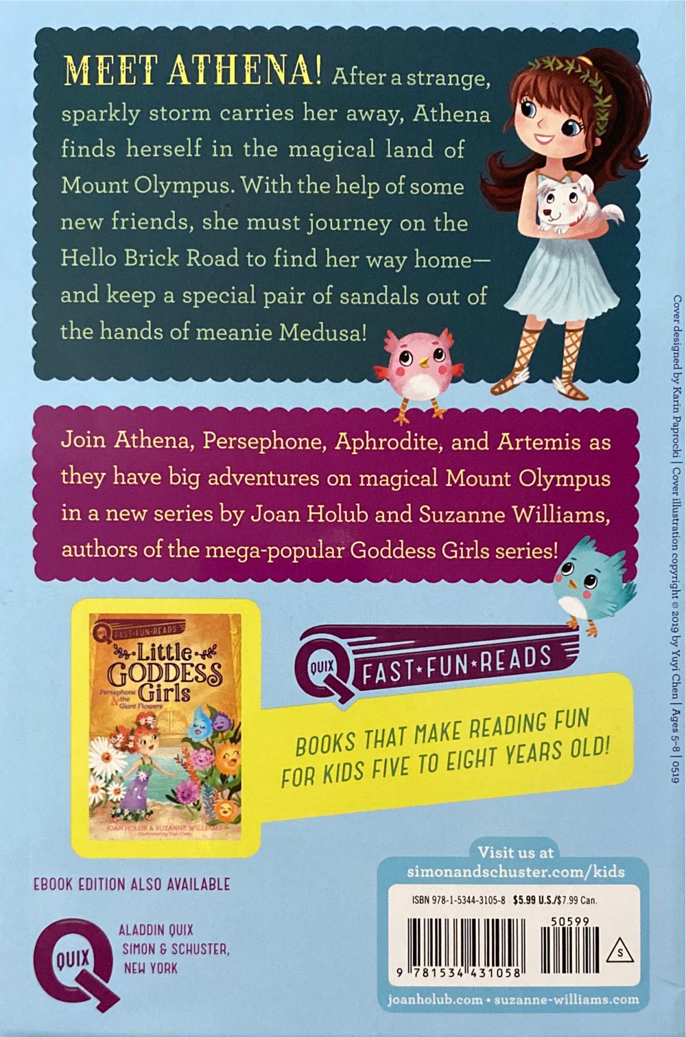 Athena & the Magic Land - Suzanne Williams (Aladdin Quix - Paperback) book collectible [Barcode 9781534431058] - Main Image 2