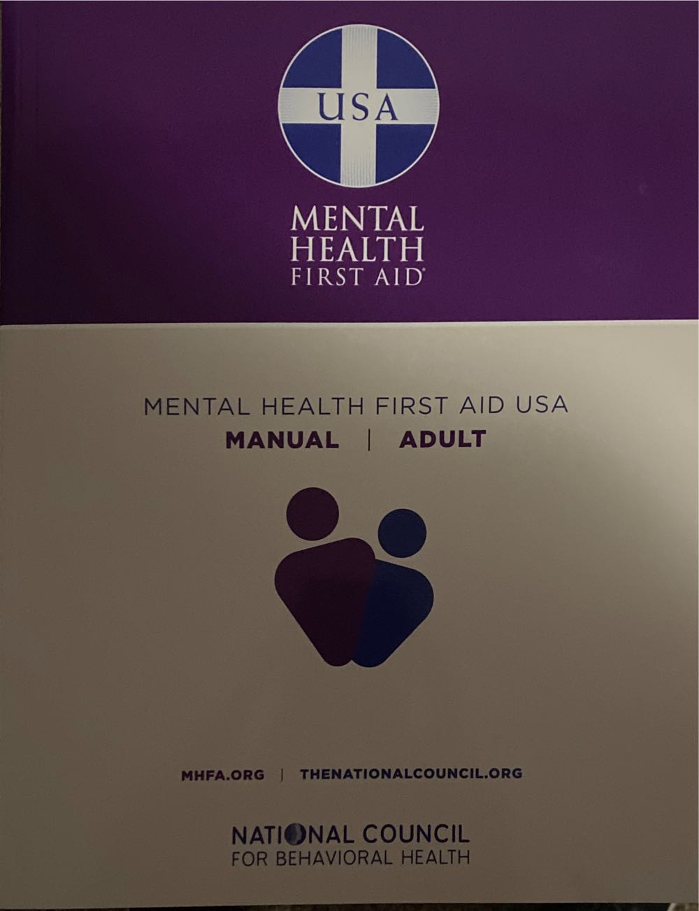 Mental Health First Aid Usa Manual: Adult National Council For ...