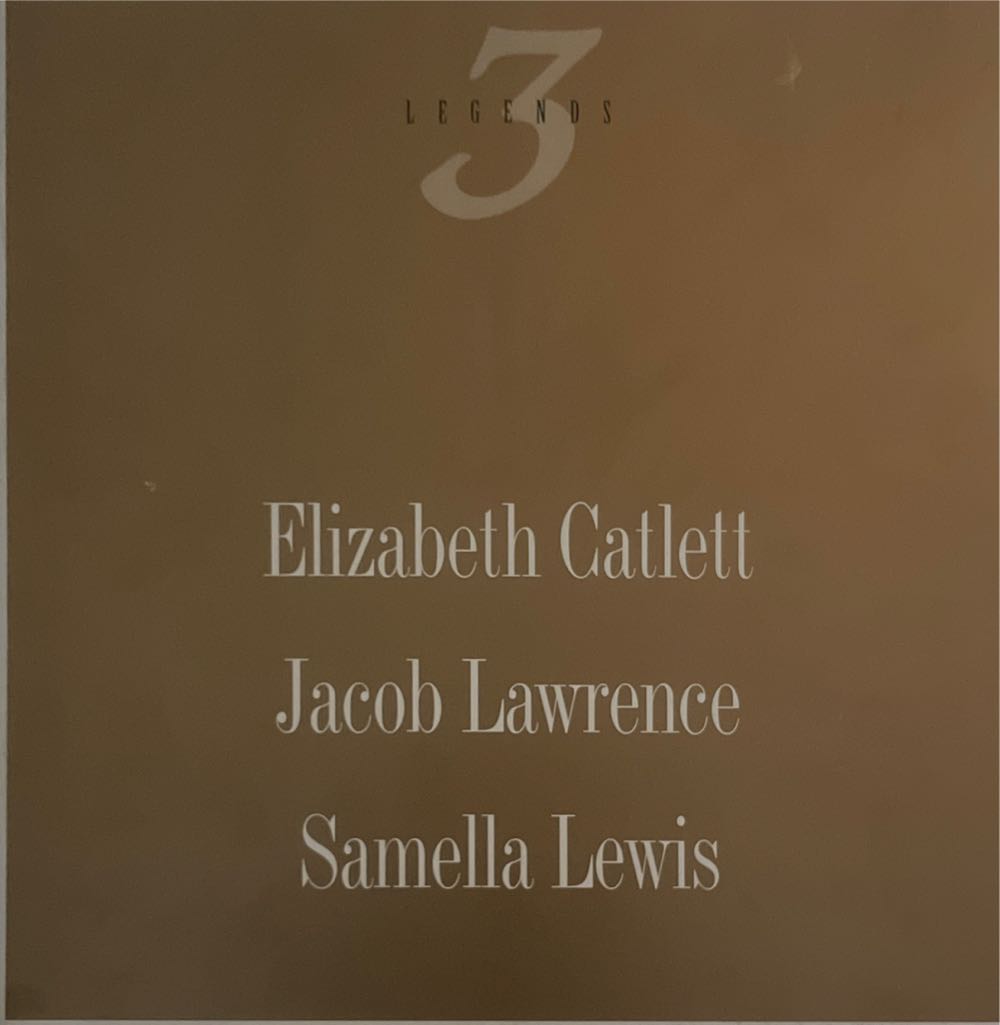3 Legends: Elizabeth Catlett, Jacob Lawrence, Samella Lewis  