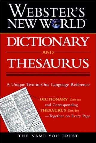 Webster’s New World Dictionary And Thesaurus