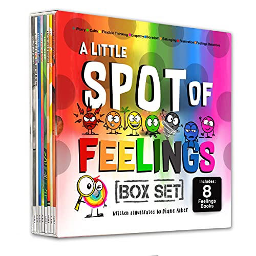 A Little Spot Of Feelings 8 Book Box Set Book 25-32: Empathy Frustration Calm Belonging Worry Boredom Flexible Thinking & Feelings Detective