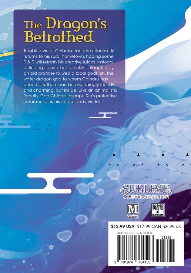 The Dragon’s Betrothed Vol. 1 - Meguru Hinohara (SuBLime - Paperback) book collectible [Barcode 9781974734153] - Main Image 2