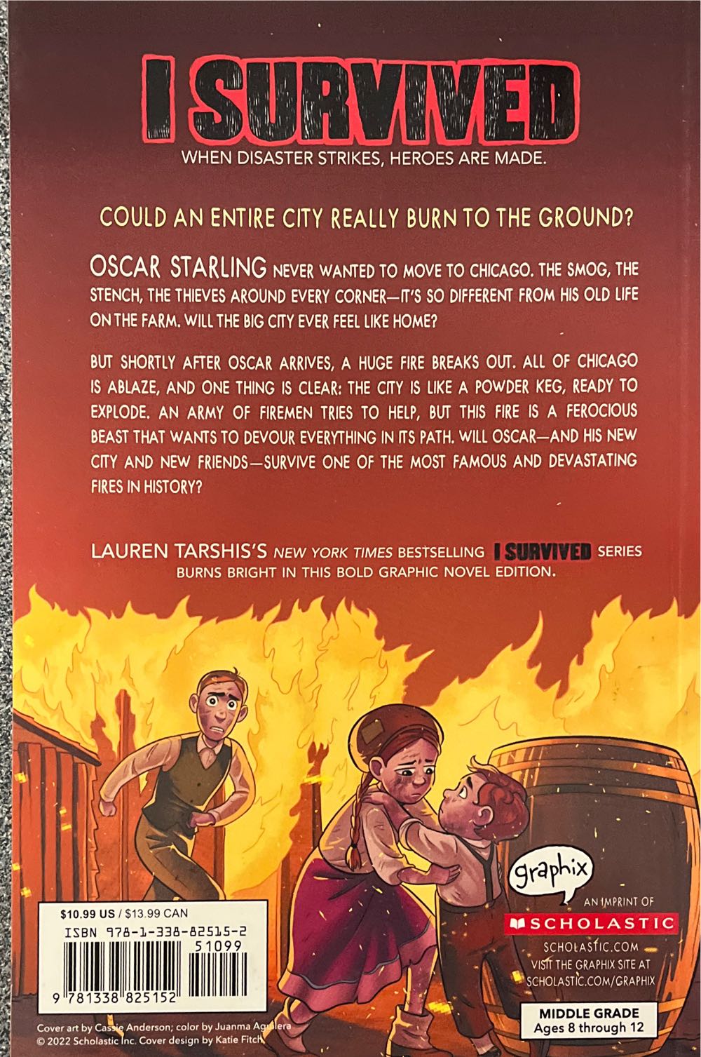 I Survived the Great Chicago Fire, 1871 (I Survived Graphic Novel #7) - Lauren Tarshis (Graphix) book collectible [Barcode 9781338825152] - Main Image 2