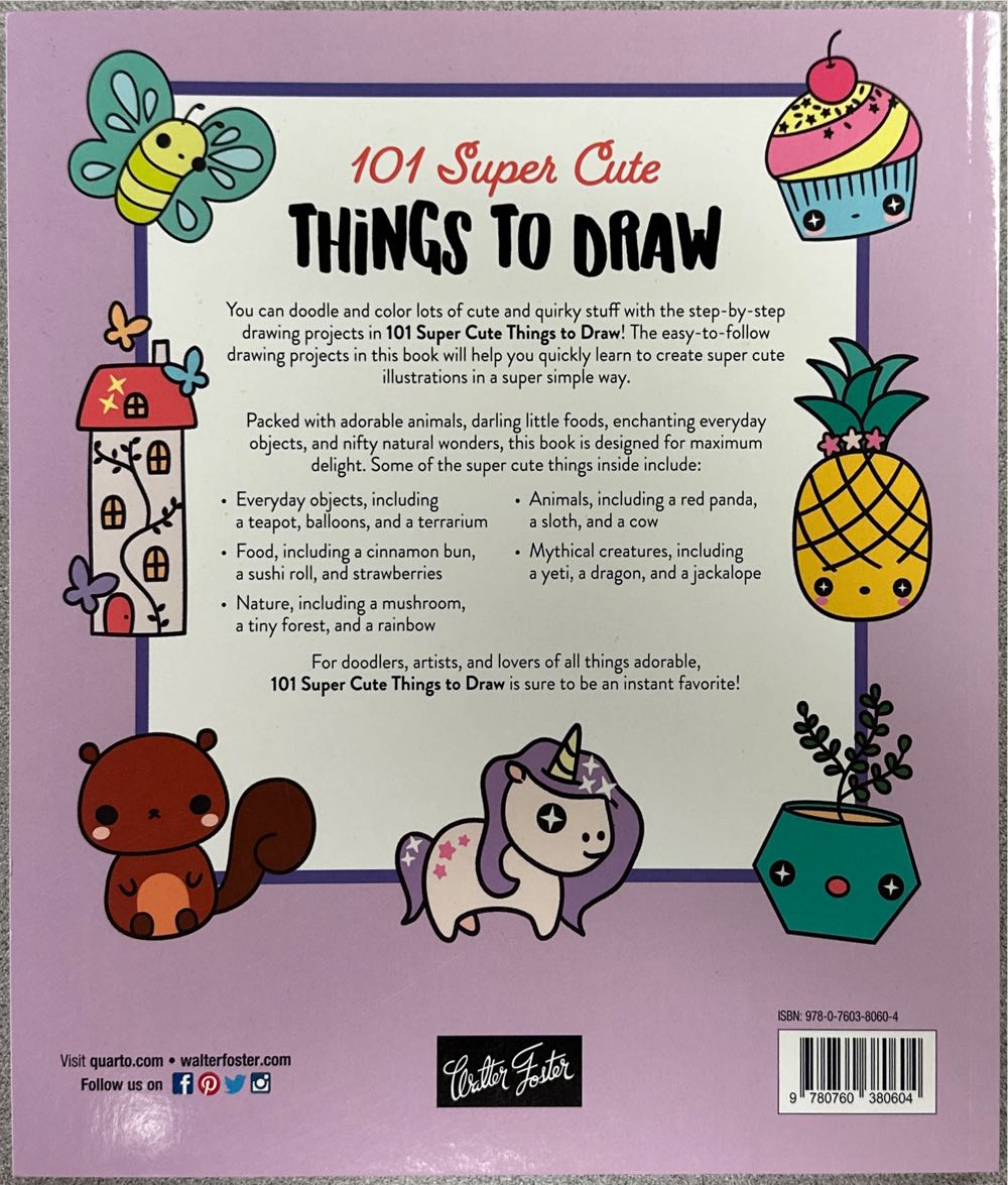 101 Super Cute Things To Draw - Lauren Bergstrom book collectible [Barcode 9780760380604] - Main Image 2