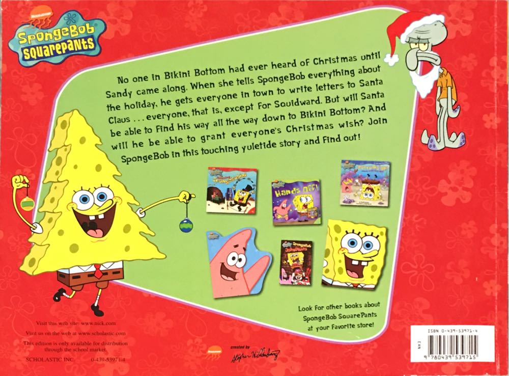 C: SpongeBob Squarepants: SpongeBob’s Christmas wish - Kim Ostrow (Simon Spotlight - Paperback) book collectible [Barcode 9780689858789] - Main Image 2