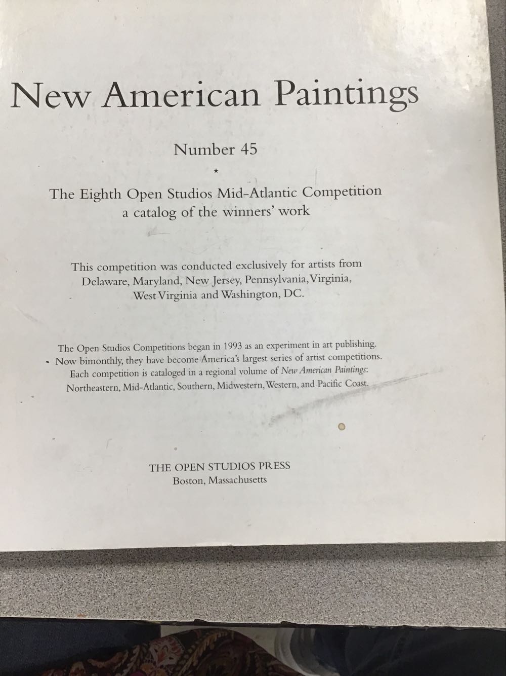 New American Paintings #45