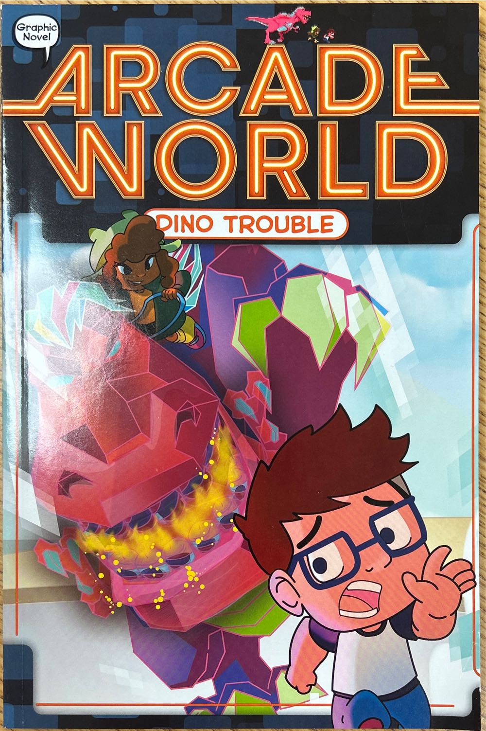 Arcade World Dino Trouble - Nate Bitt (Scholastic) book collectible - Main Image 1