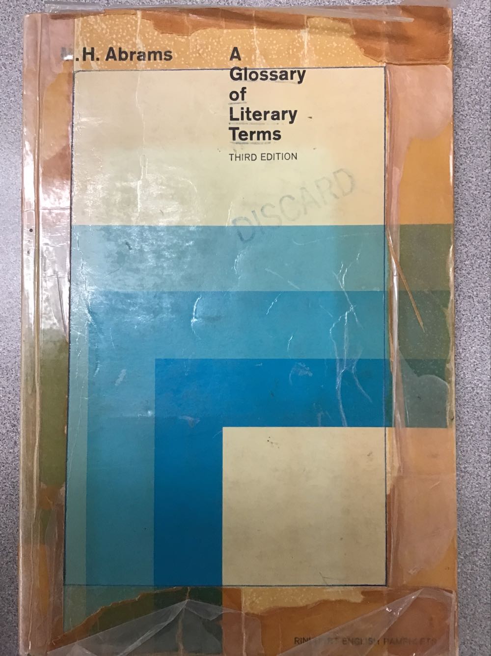 A Glossary O Literay Terms
