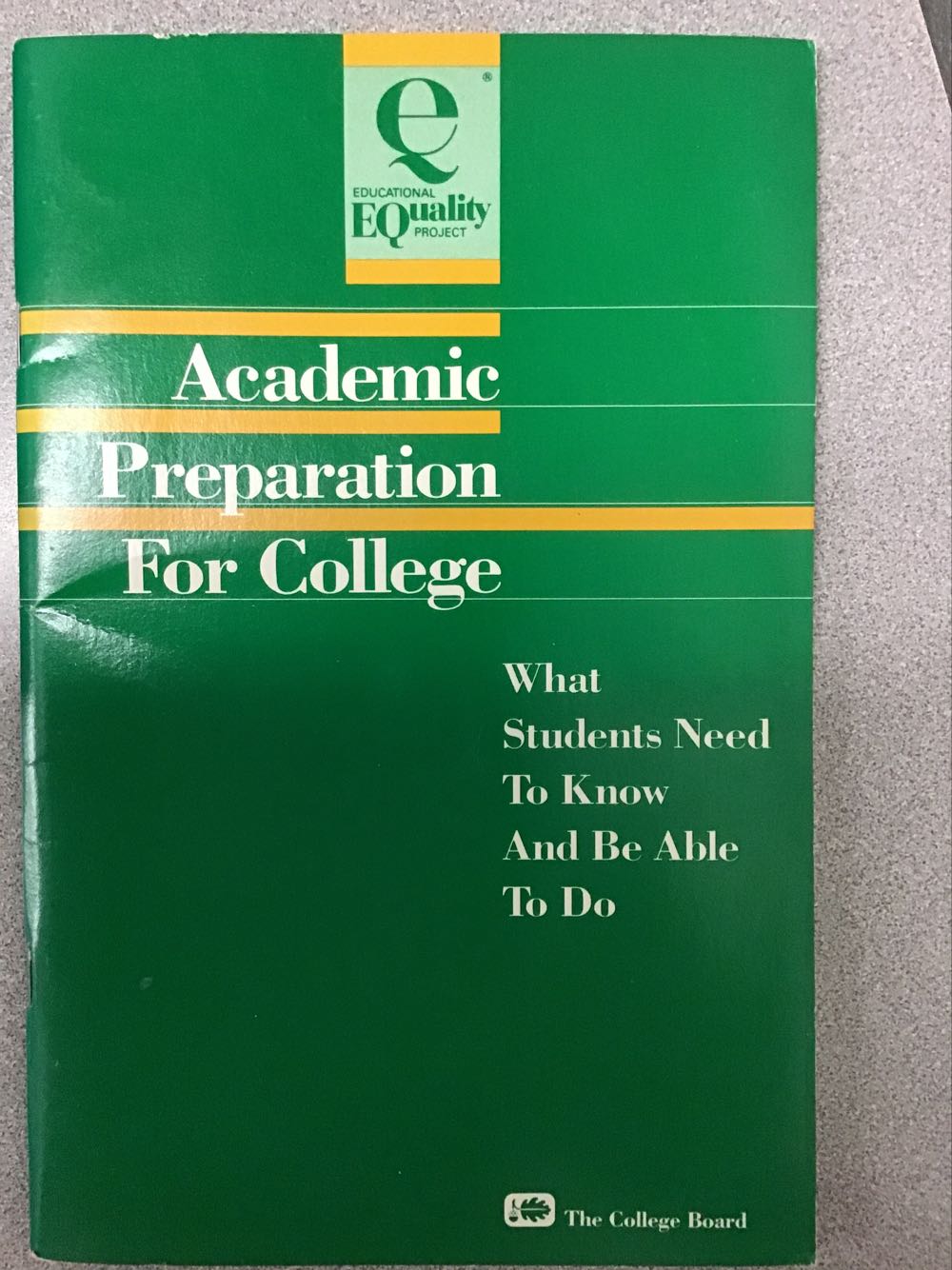 Academic Preparation For College