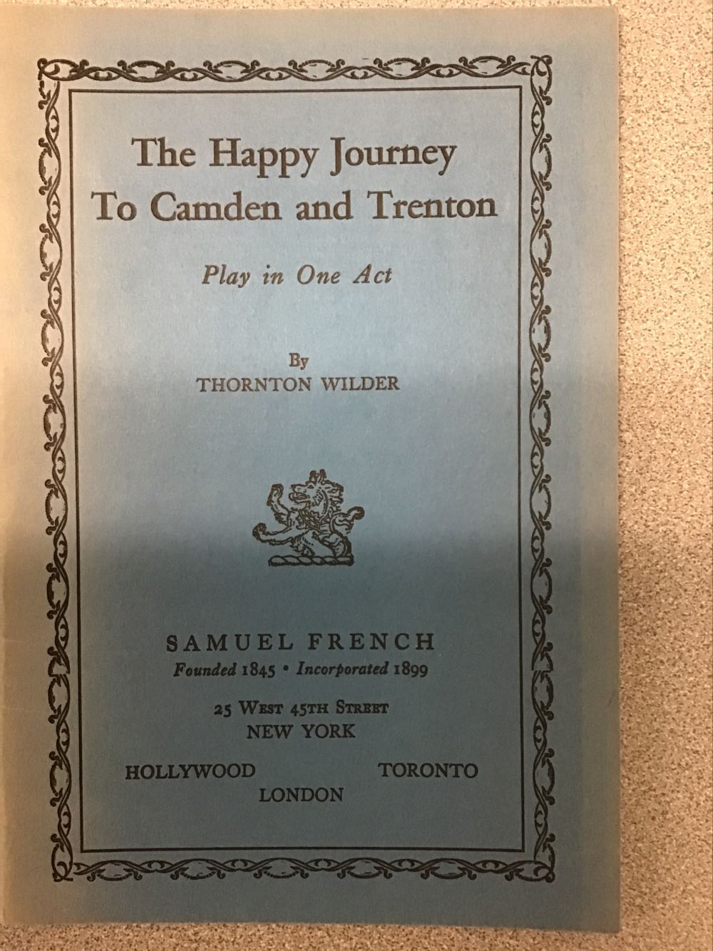 The Happy Journey To Camden And Trenton