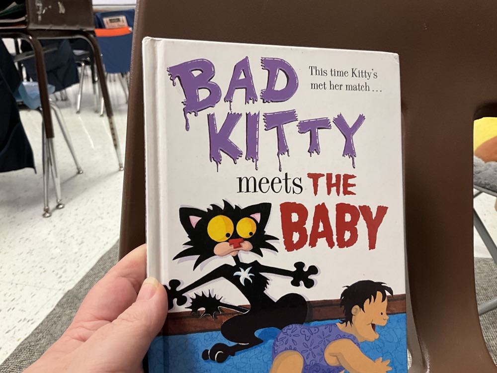 Description: Bad Kitty Meets The Baby Search Home Schlow Library - Nick Bruel book collectible [Barcode 9781250256812] - Main Image 1