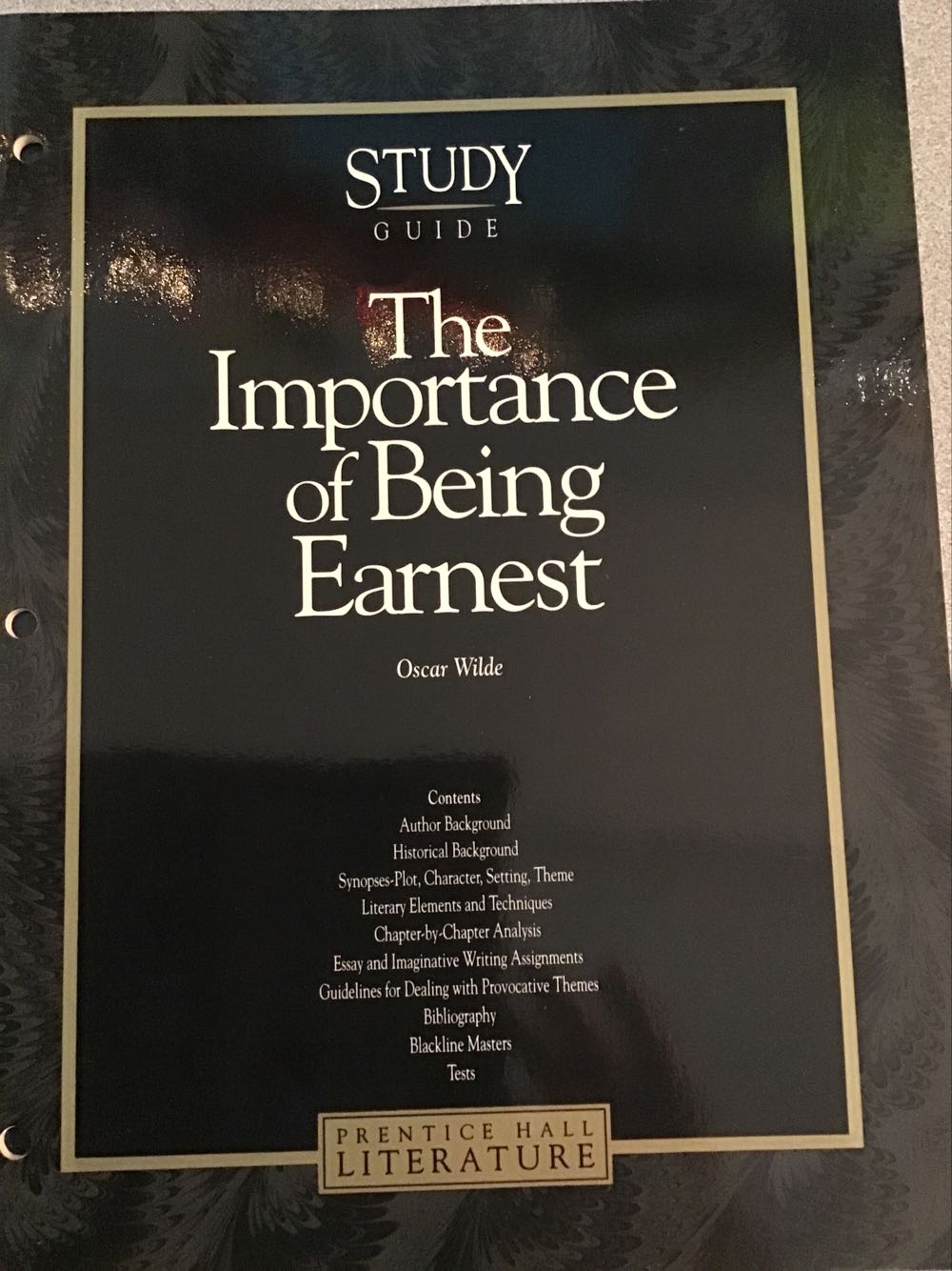 ”The importance of being earnest”, Oscar Wilde