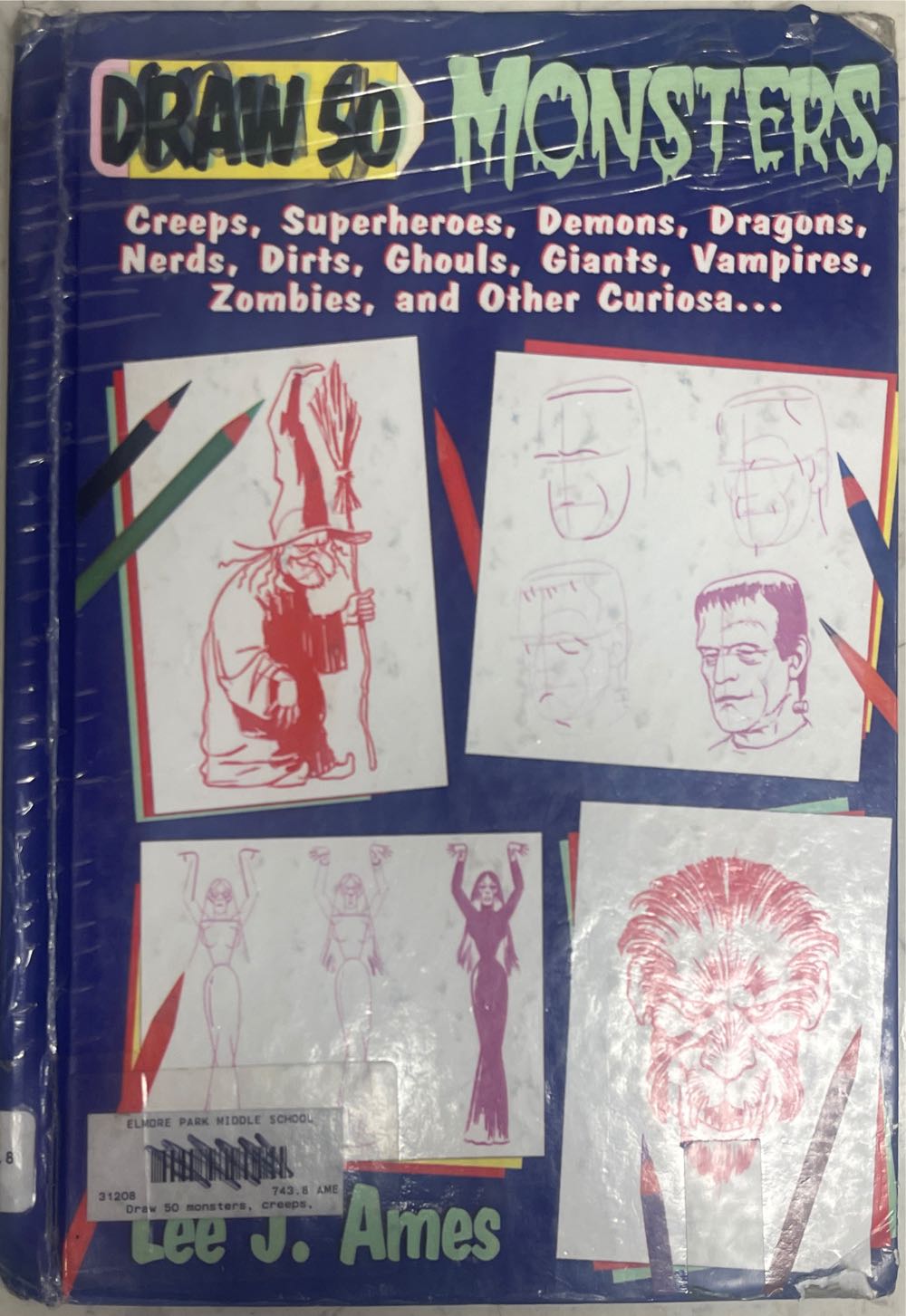 Draw 50 Monsters, Creeps, Superheroes, Demons, Dragons, Nerds, Dirts, Ghouls, Giants, Vampires, Zombies, and Other Curiosa ... - Lee J. Ames book collectible [Barcode 9780329049508] - Main Image 1