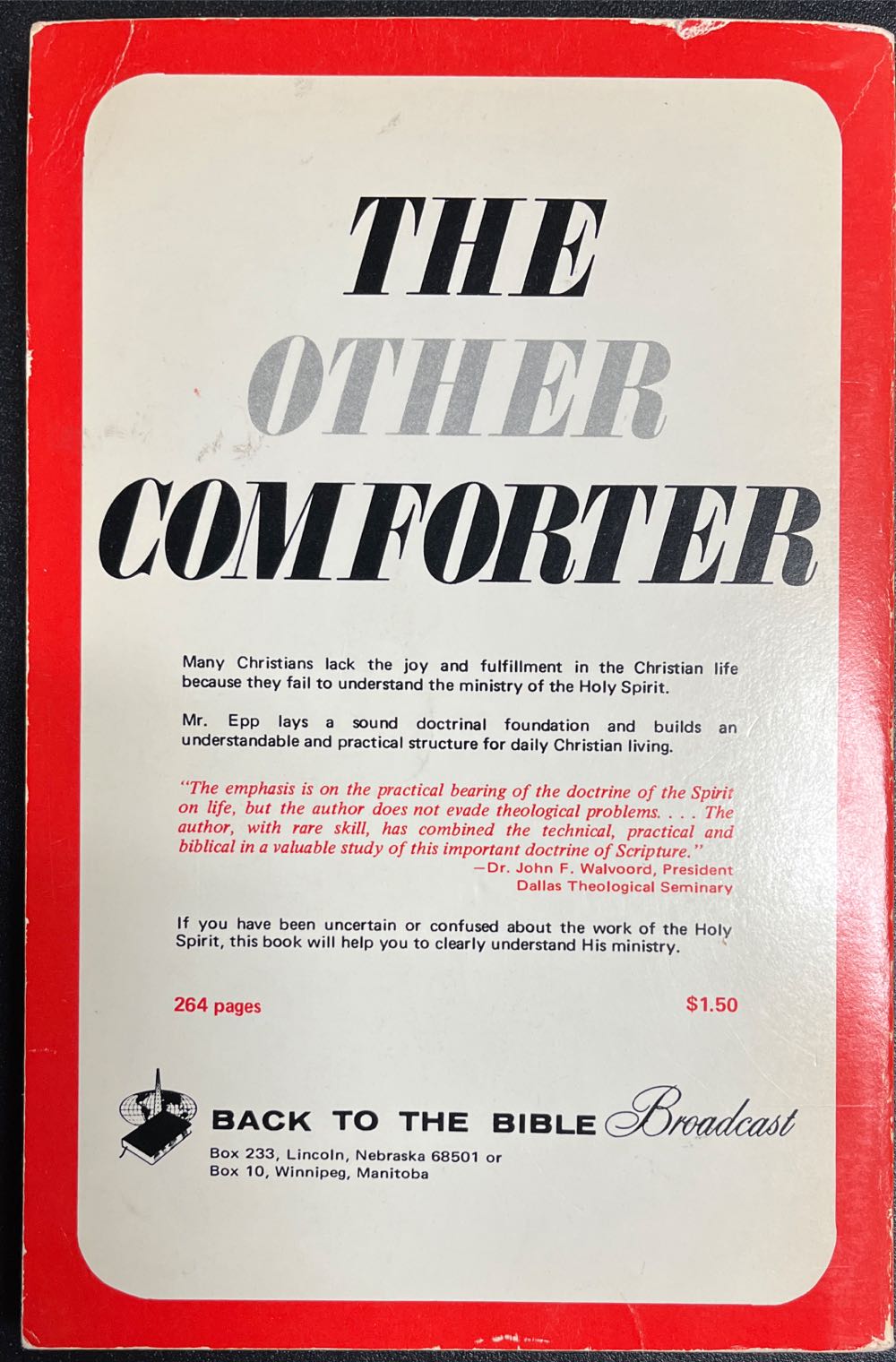 Joshua-Victorious By Faith - Theodore H. Epp (Back To The Bible Publication - Paperback) book collectible - Main Image 2