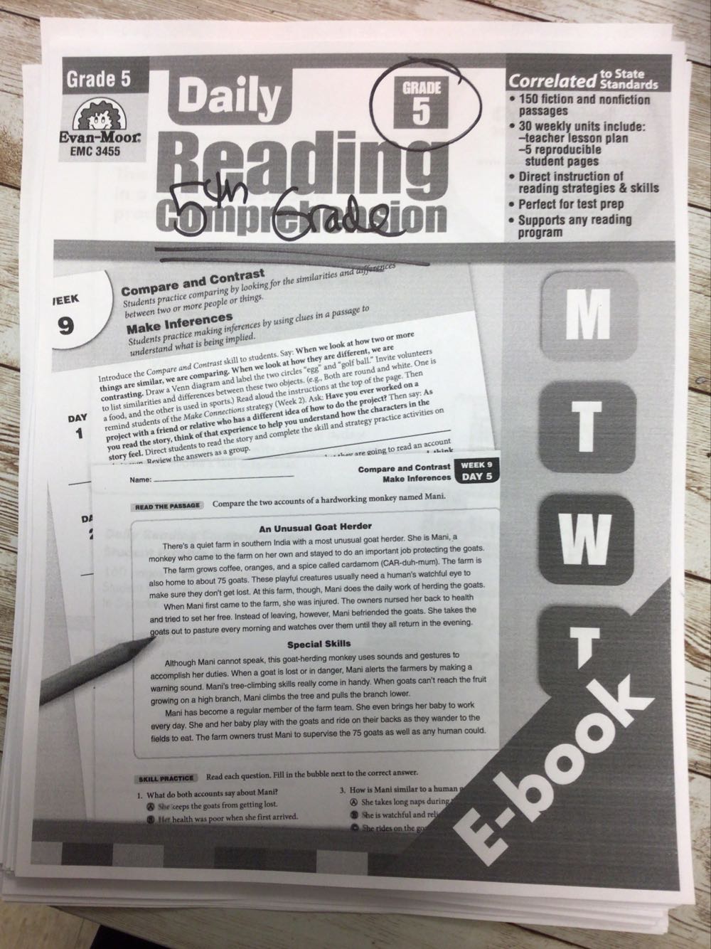 Daily Reading Comprehension