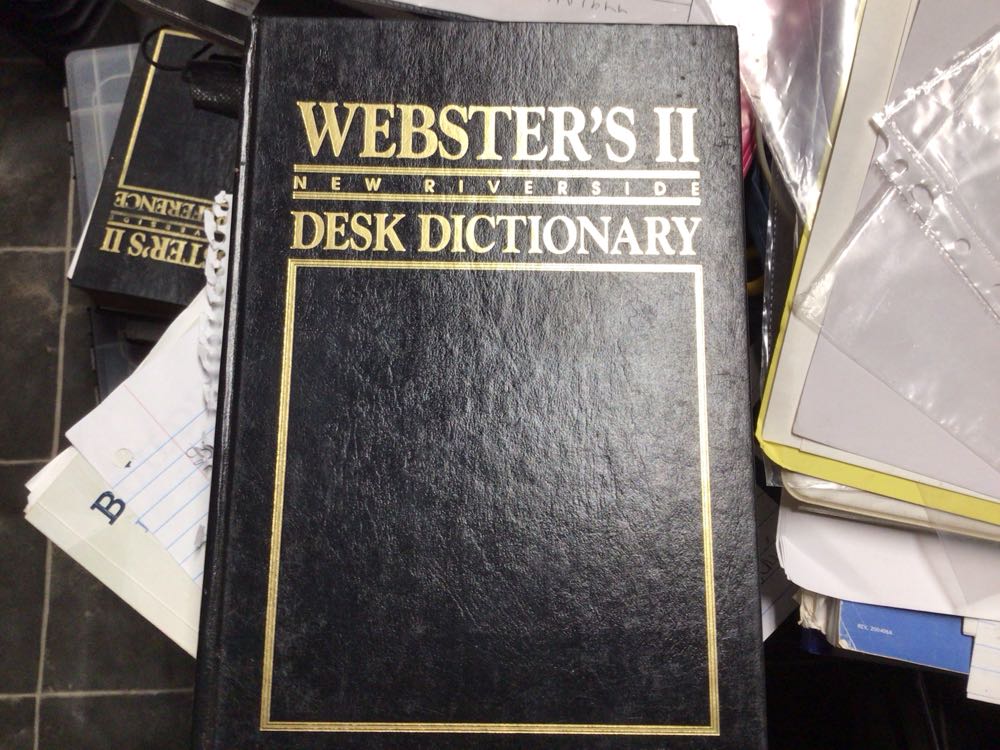 Webster’s Ii New Riverside Desk Dictionary Home And Office Edition