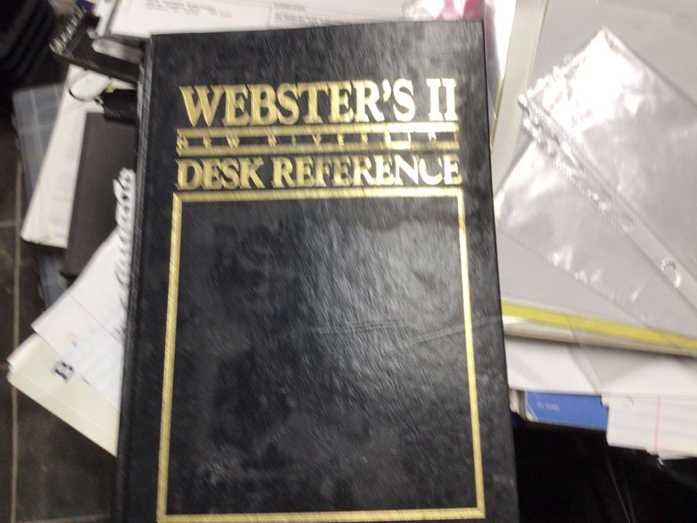 Webster’s II New Riverside Desk Reference