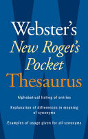 Webster’s New Roget’s Pocket Thesaurus