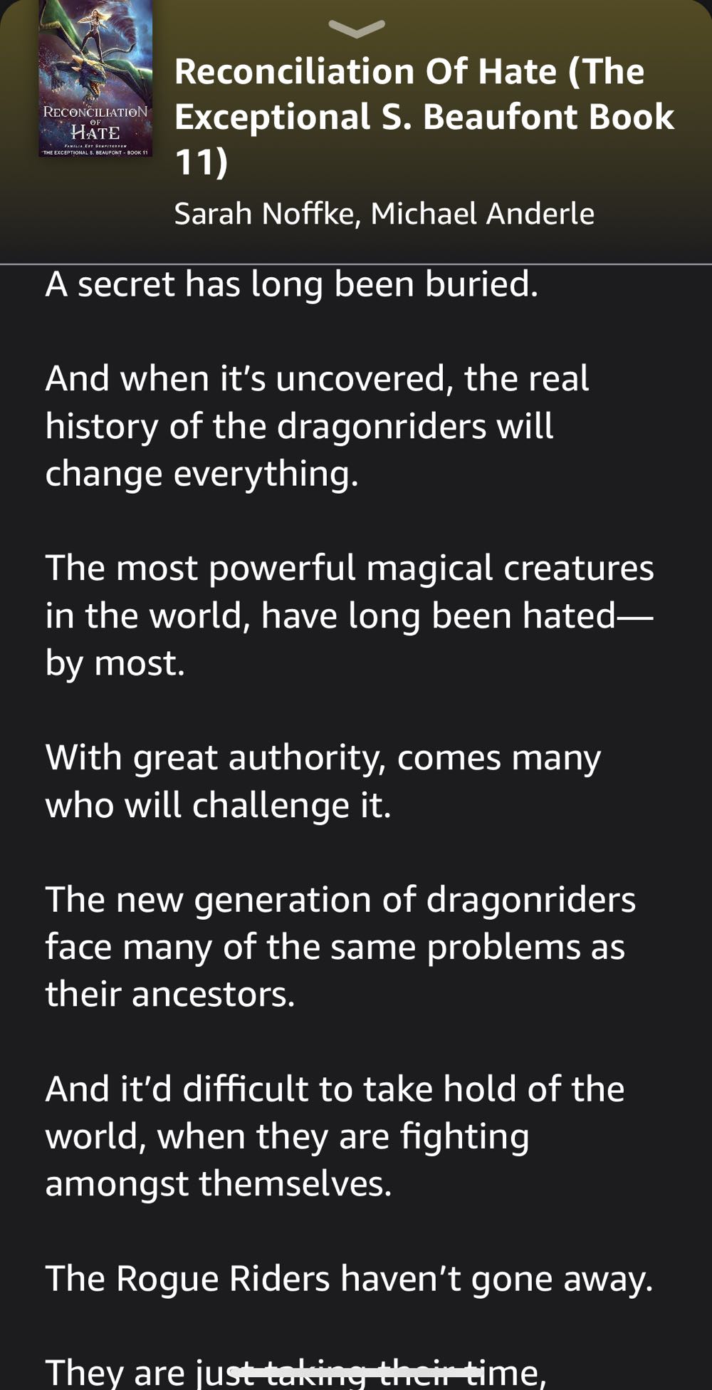 Reconciliation Of Hate - Sarah Noffke (LMBPN Publishing - eBook) book collectible [Barcode 9781649713940] - Main Image 2