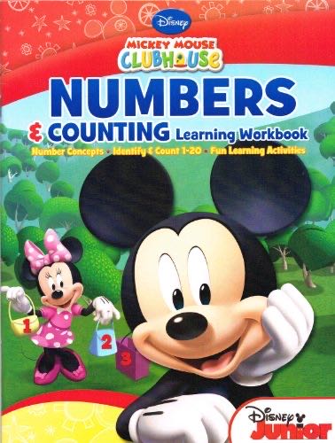 Mickey Mouse Clubhouse Numbers & Counting Learning Workbook