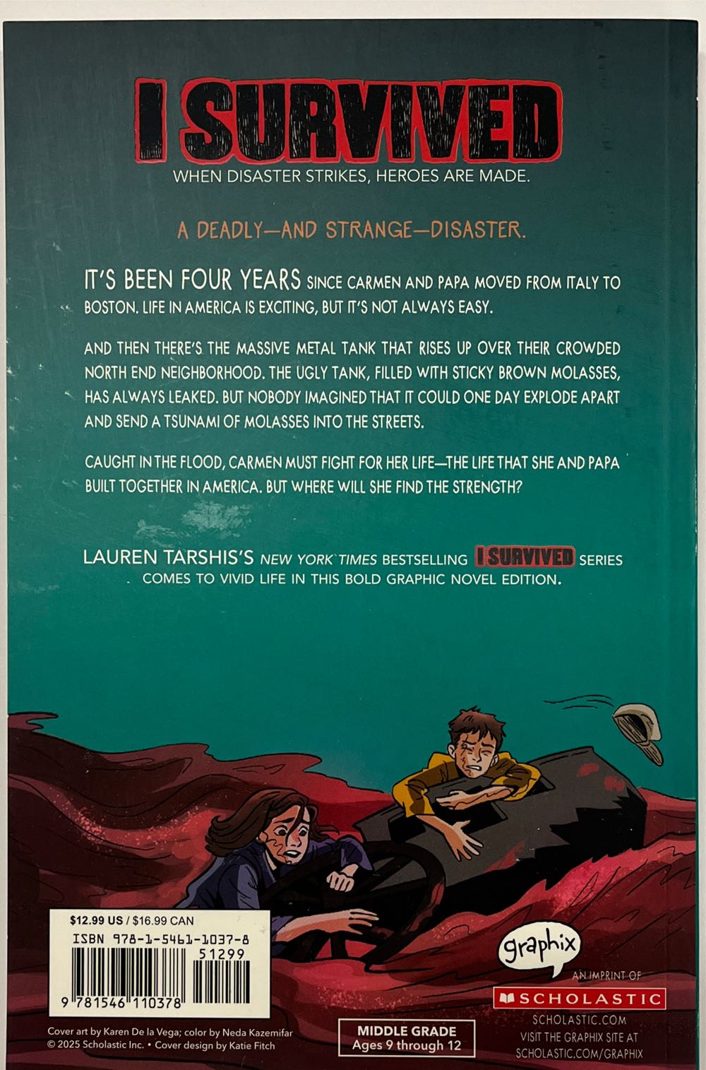 I Survived the Great Molasses Flood, 1919 - Lauren Tarshis (Graphix) book collectible [Barcode 9781546110378] - Main Image 2