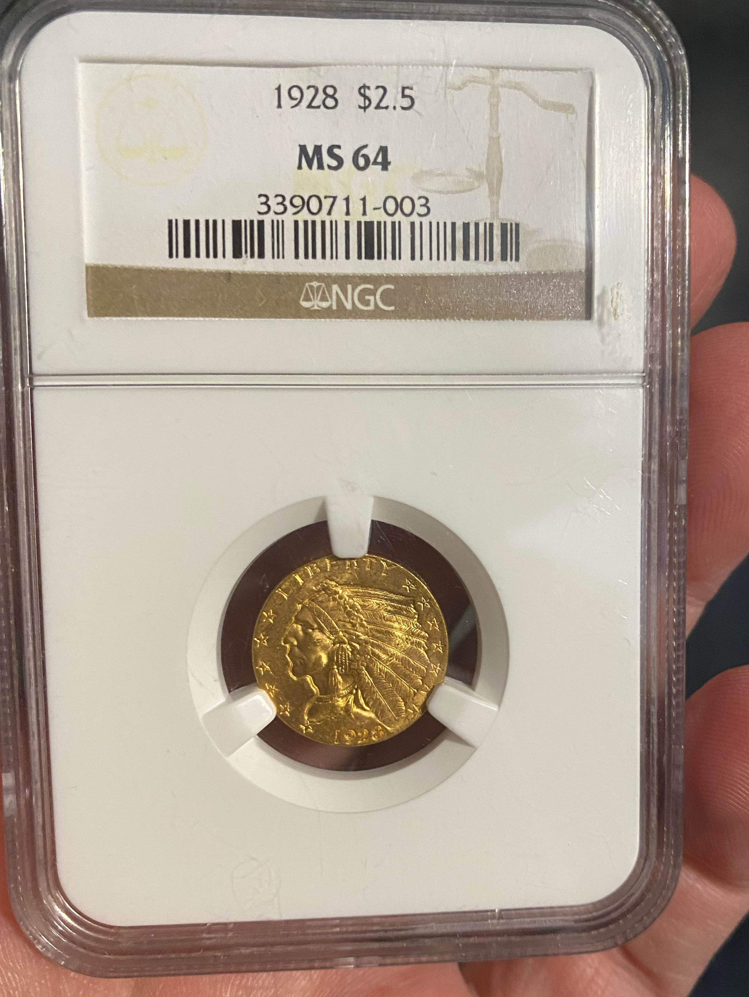 Indian Head Quarter Eagle  coin collectible - Main Image 3