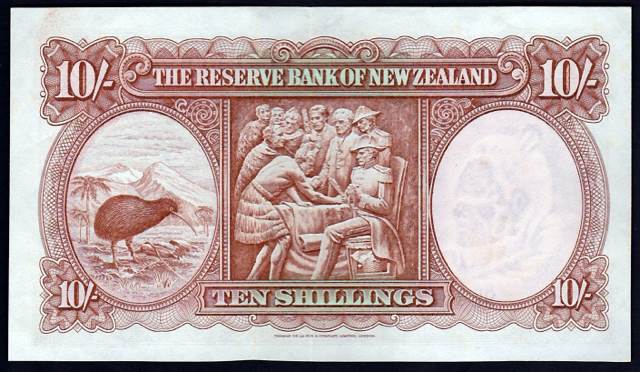 NZ 10 Shilling Note  coin collectible - Main Image 2