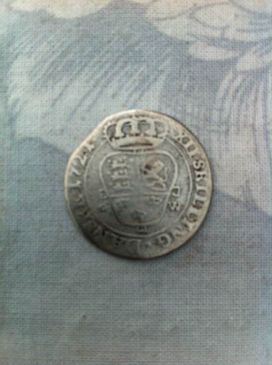 Danske Shilling 1721  coin collectible - Main Image 2