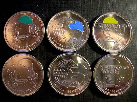 Quarter - Canada Parks 2011 - Eagle  coin collectible - Main Image 1