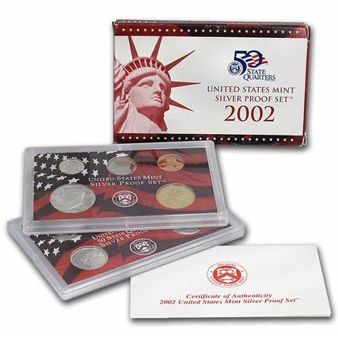 2002 US Mint Silver Proof Coin Set (S)  coin collectible - Main Image 3