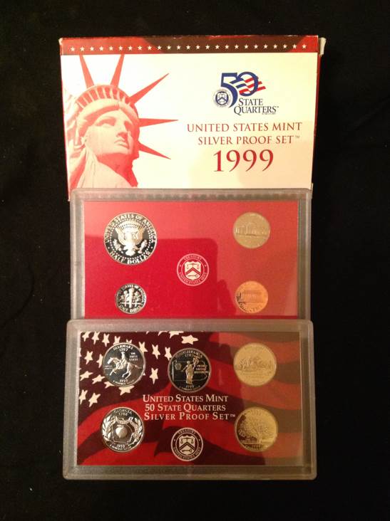 1999 US Mint Silver Proof Coin Set (S)  coin collectible - Main Image 2