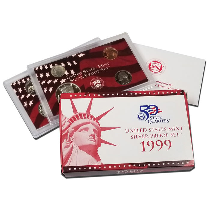 1999 US Mint Silver Proof Coin Set (S)  coin collectible - Main Image 3