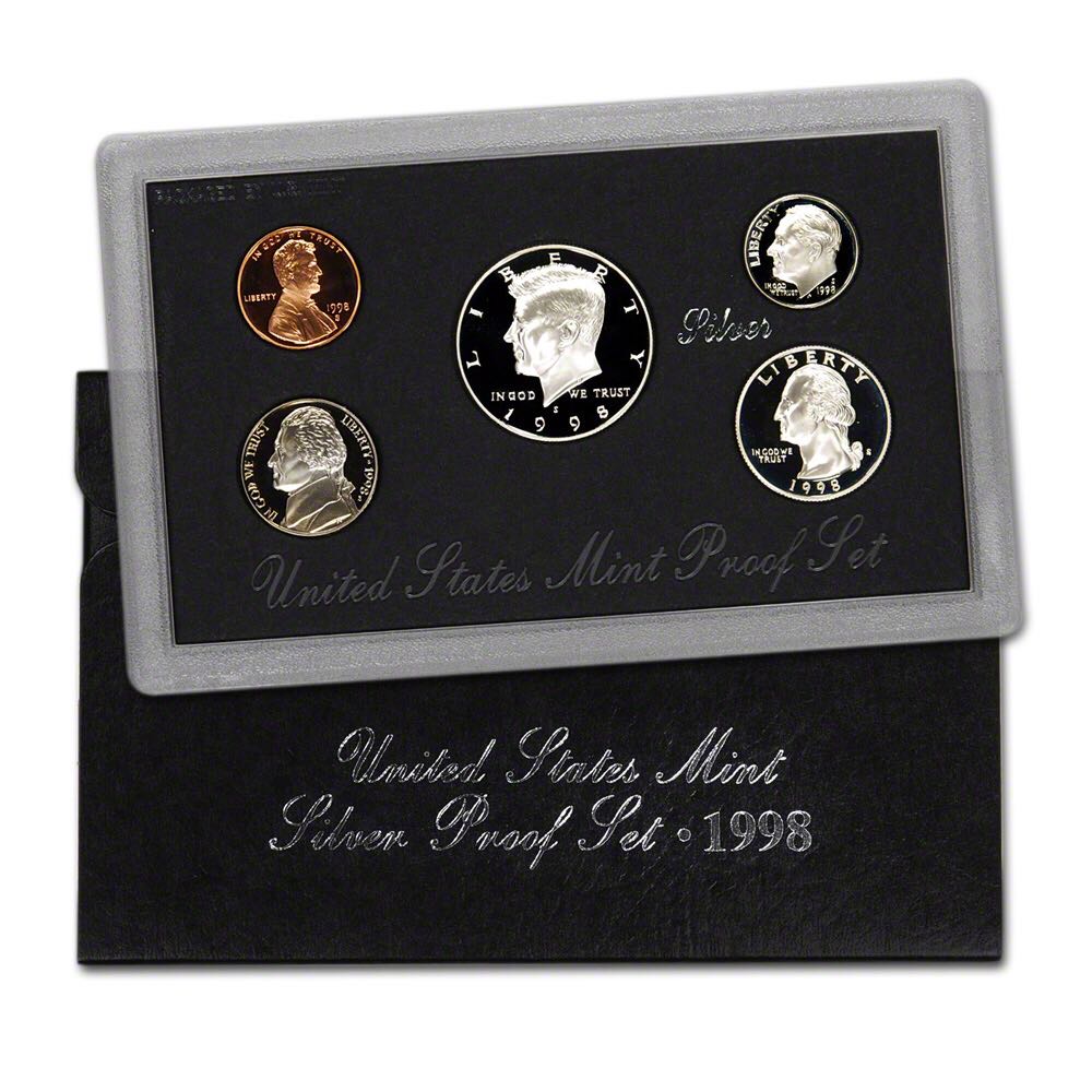 1998 US Mint Silver Proof Coin Set (S)  coin collectible - Main Image 2