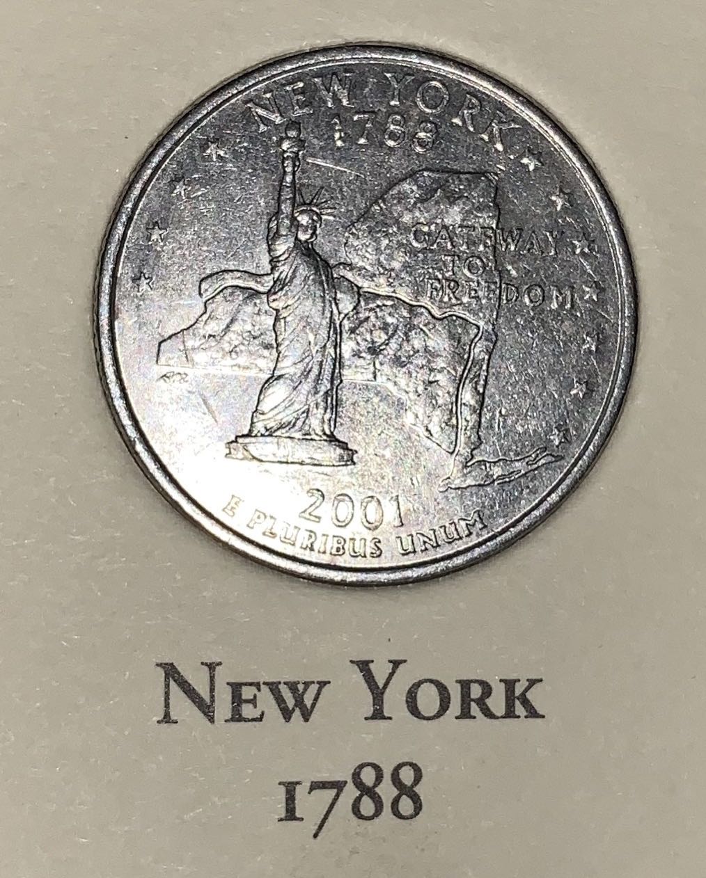 New York State Quarter P  coin collectible - Main Image 2