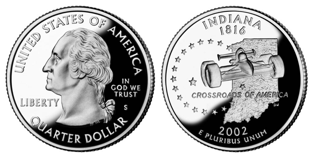 Indiana State Quarter P  coin collectible - Main Image 2
